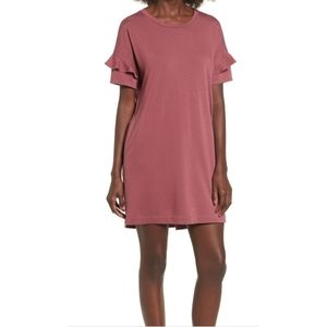 Ruffle Sleeve TShirt Dress